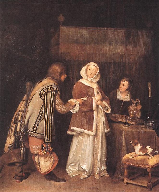 TERBORCH, Gerard The Letter dh France oil painting art